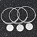Nzztont Pack Of 3 Graduation Gifts For Teacher - Thankful Charm Bangle Bracelets (Style 01)