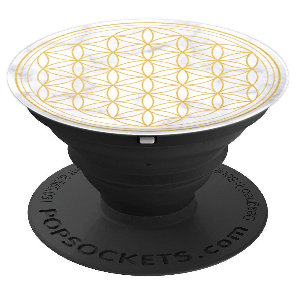 Elegant Golden Flower Of Life Ancient Greece Design PopSockets Grip and Stand for Phones and Tablets