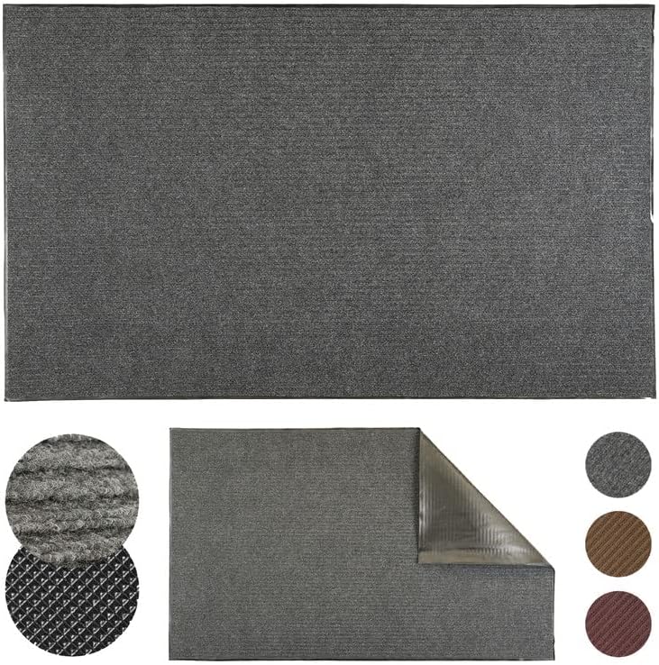 Witty Gadget Heavy Duty Doormats Durable Rubber Backing, Low Profile