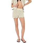 LE BOP Women's Crochet Shorts