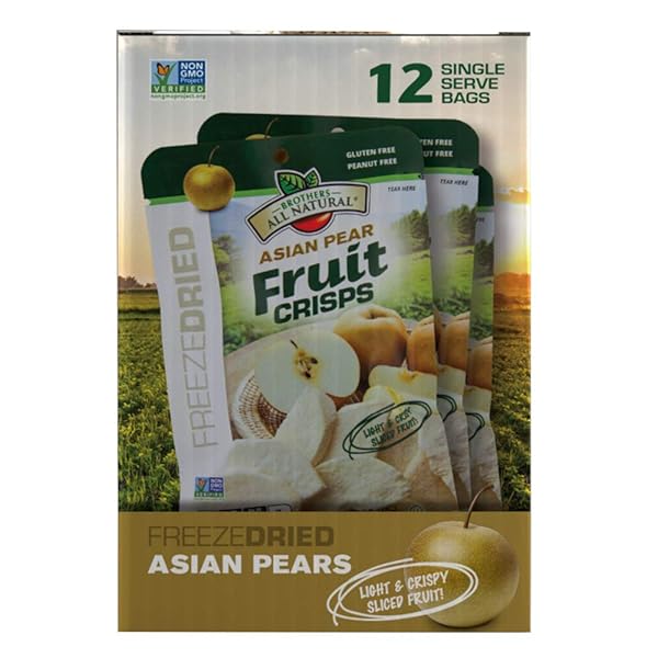 BROTHERS ALL NATURAL ASIAN PEAR FRUIT CRISPS 12 COUNT, 0.35 OZ