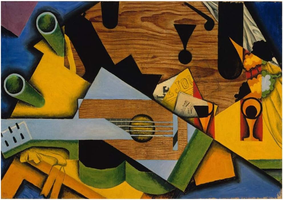 XZRDP Juan Gris: Naturaleza Muerta con una Guitarra, impresión en HD