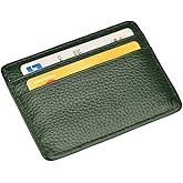 EASTNIGHTS Credit Card Holder Slim Wallet Leather Minimalist Wallet with ID Window