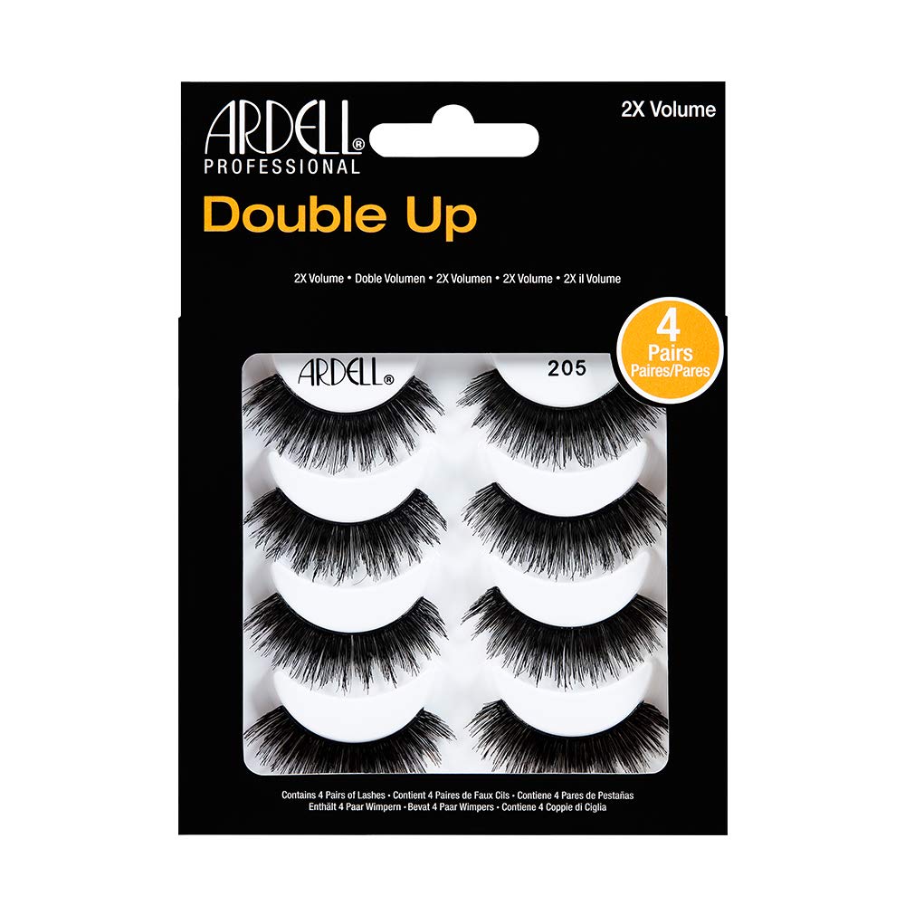 ARDELL Double Up 205 Eye Lashes, Pack of 4