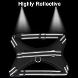 FYY Dog Harness No Pull Adjustable Reflective Breathable Mesh Vest L Black view 5