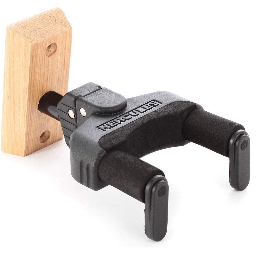 Hercules GSP38WB Wall Mountable Guitar Hanger - Wood Base