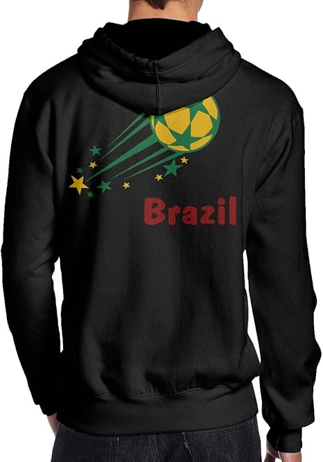 BMWEITIHBQ Men's Flying Brazil Soccer Pullover Hoodie Sport Outwear, Back Print Black at Amazon 