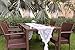 sweet dream White Lace Classic Table Runner 10Ft 16x120inches for Wedding Party, Birthday Party, Boho Party Decor, Baby Shower Bridal Shower Vintage Rustic