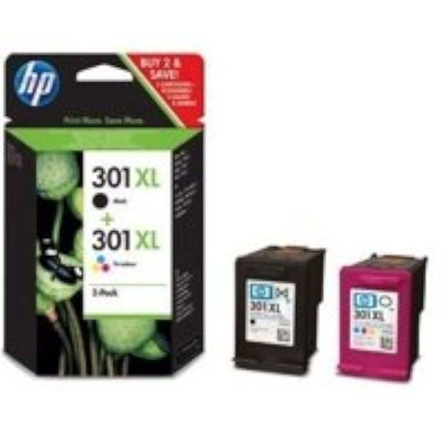 HP 301XL Ink Cartridges Multipack Original - 2 Pack