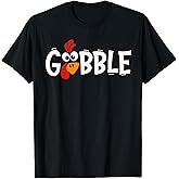 Gobble Till You Wobble Cool Turkey Thanksgiving Gobble T-Shirt