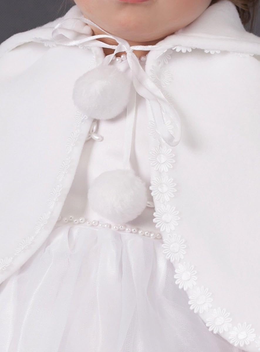 Boutique Magique Cape Blanche Bebe En Poolaire Pour Bapteme Bebe Bebe Fille 0 24m Dwteam In