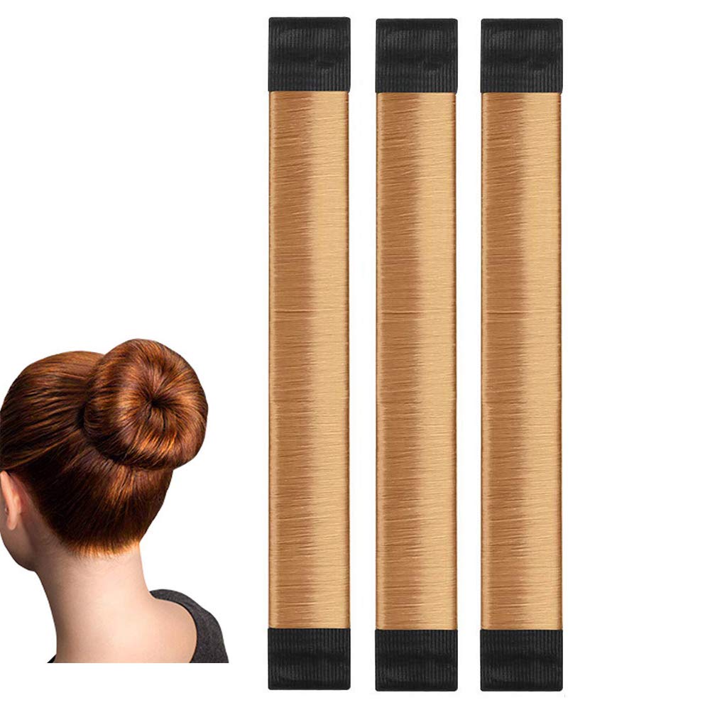 Magic Bun Makers, LHAAAYF Professional Hair Bun Maker-Donut Hair- Perfect Hair Bun Maker-Ballet Bun Maker-Easy Bun Hair Tool-Kids Ballerina Bun-Shaper Bun Hair Tool, Light Coffee: Beauty