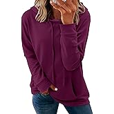 onlypuff Women's Pullover Hoodies Teen Girls Trendy Fall Fashion Tops Hooded Sweatshirts