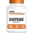 BULKSUPPLEMENTS.COM Caffeine Capsules - Caffeine Pills 200mg - Caffeine Capsule - Stay Awake Pills - Caffeine Supplements - 1