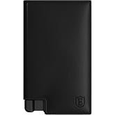 Ekster Men's Wallet - Parliament Mens Leather Minimalist Wallet - Black | RFID Blocking Leather Wallet for Men - Holds 12 Cards &amp; Cash - Slim Wallet for Men Push Button Designed for Quick Card Access