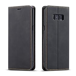 QLTYPRI Samsung Galaxy S8 Plus Case, Premium PU