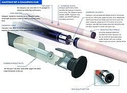 Champion Dragon Pool Cue Stick with Predator Uniloc