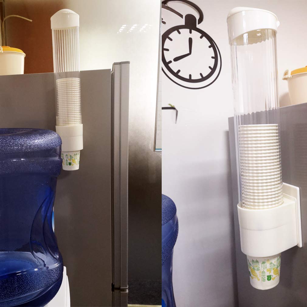 Cup Dispenser Wall Mounted Cup Holder for Biodegradable Plastic Paper Cones Home Office School