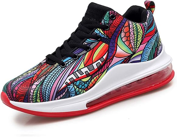 colorful high top sneakers