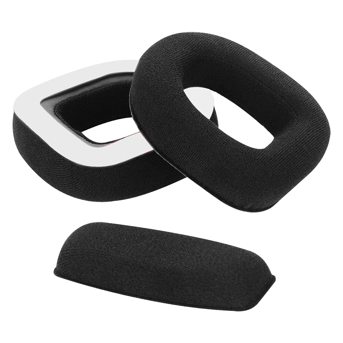 Geekria Earpads and Headband Set Compatible with ASTRO A10 Headphones, Repair Parts Suit (Black)