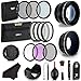 Professional 55MM Lens & Filter Bundle–Complete DSLR/SLR Compact Camera Accessory Kit – Lenses (Telephoto, Wide Angle) Filters(Macro, ND, UV, CPL, FLD),Cleaning Tools+More Accessories