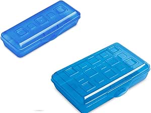 Sterilite Large and Mini Pencil Box with Splash Tint Lid Set (17224812)