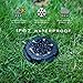 Loren Solar Ground Lights Outdoor,Solar Disk Lights,Waterproof,Solar Garden Lights for Pathway Lawn Yard Roads Walkway Driveway - Cold White (Only 4 Pack LED lights with 10 LED bulbs for each light)