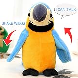 iEasey Talking Parrot Toy Mimicry Plush Educational Interactive Stuffed Bird view 2
