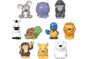 Fisher-Price Little People Animal Figure Set 10 Piece Wild Animal Figure Pack for Toddlers and Preschool Kids Ages 1 to 5 Years Old (Amazon Exclusive)