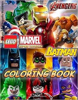 Lego Marvel Avengers Batman Coloring Book For Kids For Boys Girls 34 High Quality Illustrations Amazon Co Uk Acc Books Ltd 9781721550326 Books