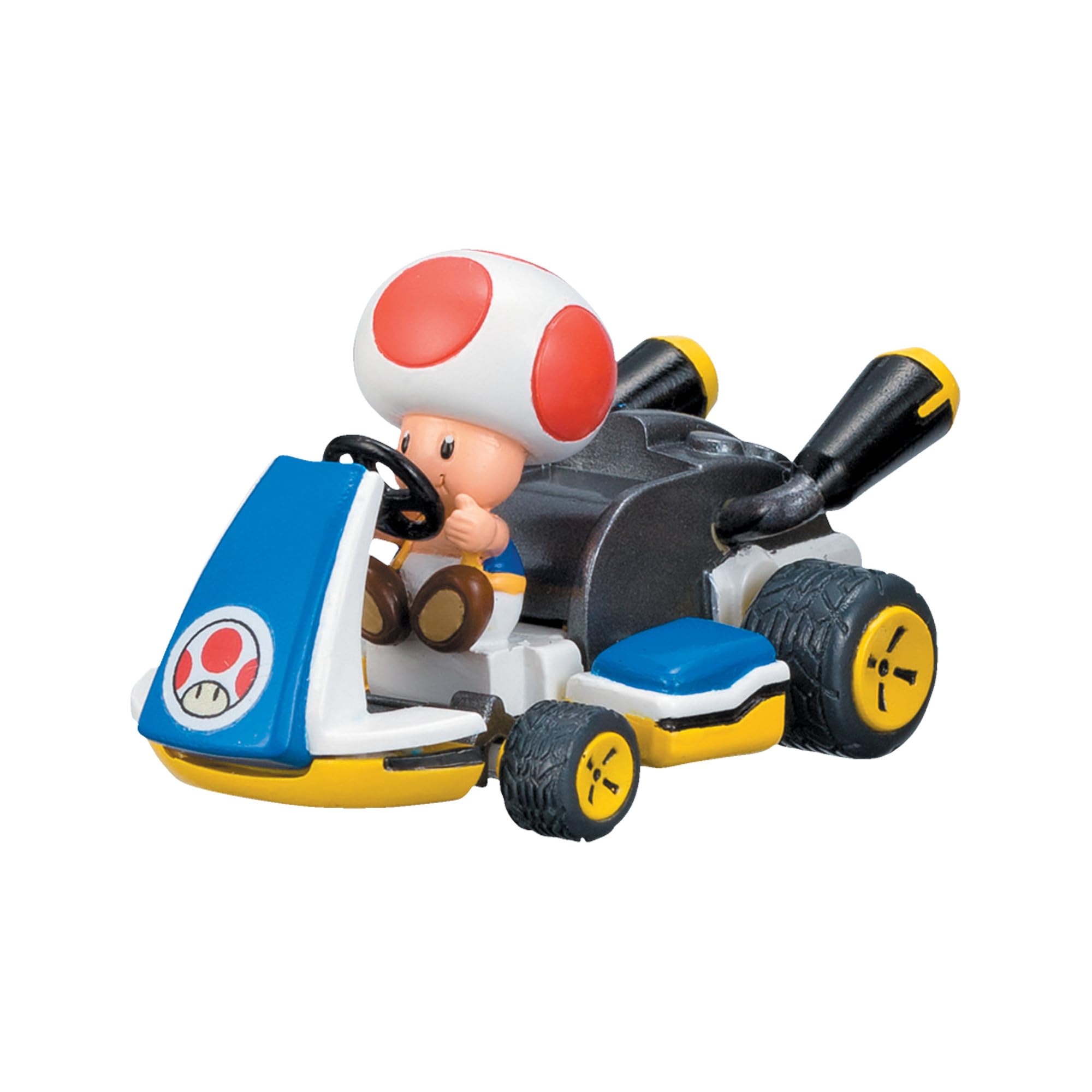 TOMY Mario Kart Pull Back Racers - Nintendo Mario Toys Including Mario, Luigi, Wario, Princess Peach, Bowser, Toad, and Yoshi - 10 Count - Video Game Collectibles - Ages 5 Years and Up