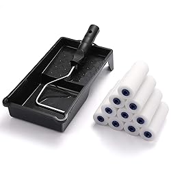Foam Paint Roller, Roller Frame with 4-Inch Mini