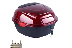 Motorcycle Rear Box PP Motorcycle Top BoxHelmet Luggage Storage Top Case Large Capacity Universal for Electromobile Motorcycl