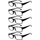OWL 5 Pack of Reading Glasses Elegant Mens Womens Readers Designer
