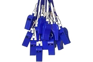 DYBADYSA 20 Pcs Plastic Loud Whistles with Lanyard for Referee Coaches Basketball Football Sports Training Game Event Lifeguard Survival Emergency Fun School Kids Tool Set Suppliers