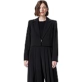 DEE OCLEPPO womens Alice Cropped Jacket With Clasp Front Closure Standard