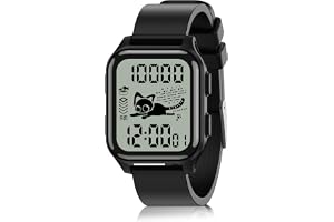 EZON T048 Digital Kids Watch for Teens Girls Boys,Sport Watch with Virtual Pet Cat Step Counter Stopwatch Pedometer Timer Alarm, No App Waterproof Fitness Tracker for Ages 7-18