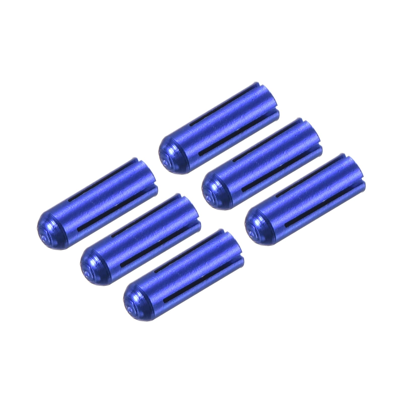PATIKIL Dart Flight Protectors, Aluminum Alloy Dart Accessories Wing Savers for Steel & Plastic Flights - 6 Pack (Blue)