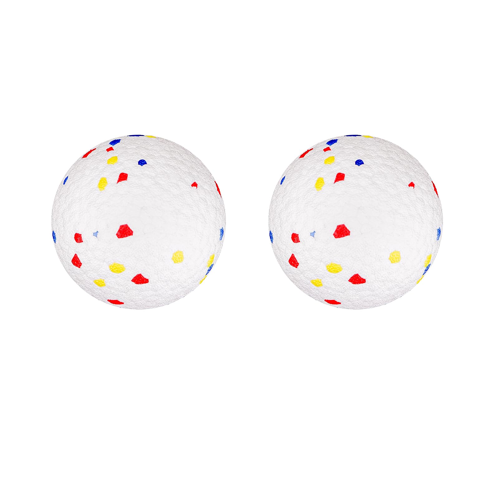 Beowanzk Indestructible Dog Ball Toys for Small Medium Dogs, Strong Dog Toys for Boredom, Moving Dog Ball, Durable Tennis Balls Toys for Dogs (2pcs)