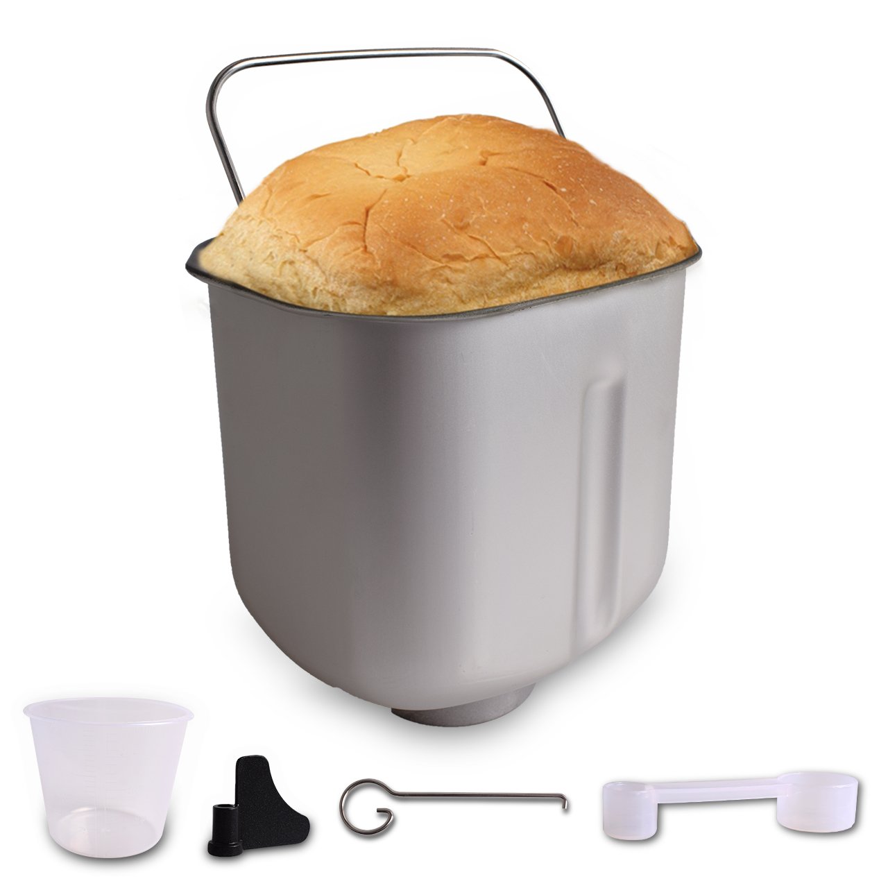 COSVII Programmable Bread Machine with Removable Non-stick Pan- 1.5-Pound Loaf, All Kinds of Breads, 15-Hour Delay Time, Gluten-free Setting, 2 Loaf Sizes, 3 Crust Colors, Automatic keep warm 1 hour