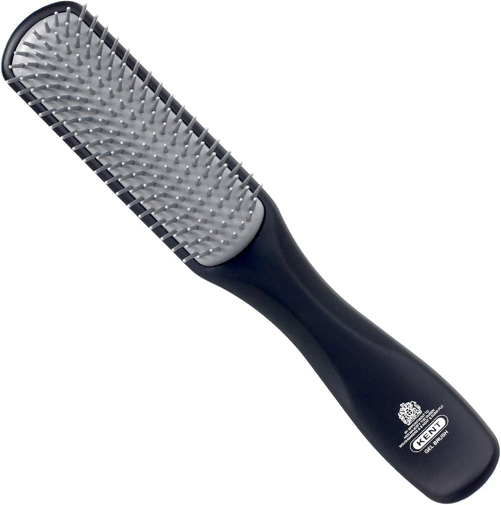 KENT KFM3 Men's 9-Row Gel Styler Hairbrush Daily Grooming Styling Products
