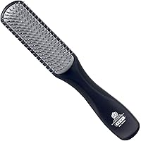 Kent Men's Hair Brush, Gel Styler Brush For Short Hair, Black