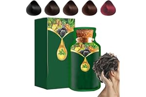 Gentle Plant-Based Quick-Use Hair Dye with Hair Mask, Natural Hair Dye 10Packs/Box, Pure Plant Extract for Various Hair Color
