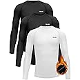 Youth Boys Girls Thermal Compression Shirt Fleece Lined Turtle Neck Top Athletic Base Layer Undershirt