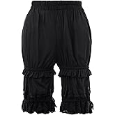 LSYYSKB Women Bloomer Victorian Steampunk Bloomers for Women Teen Girls Ruffled Lace Pumpkin Short Pantaloons Underdress