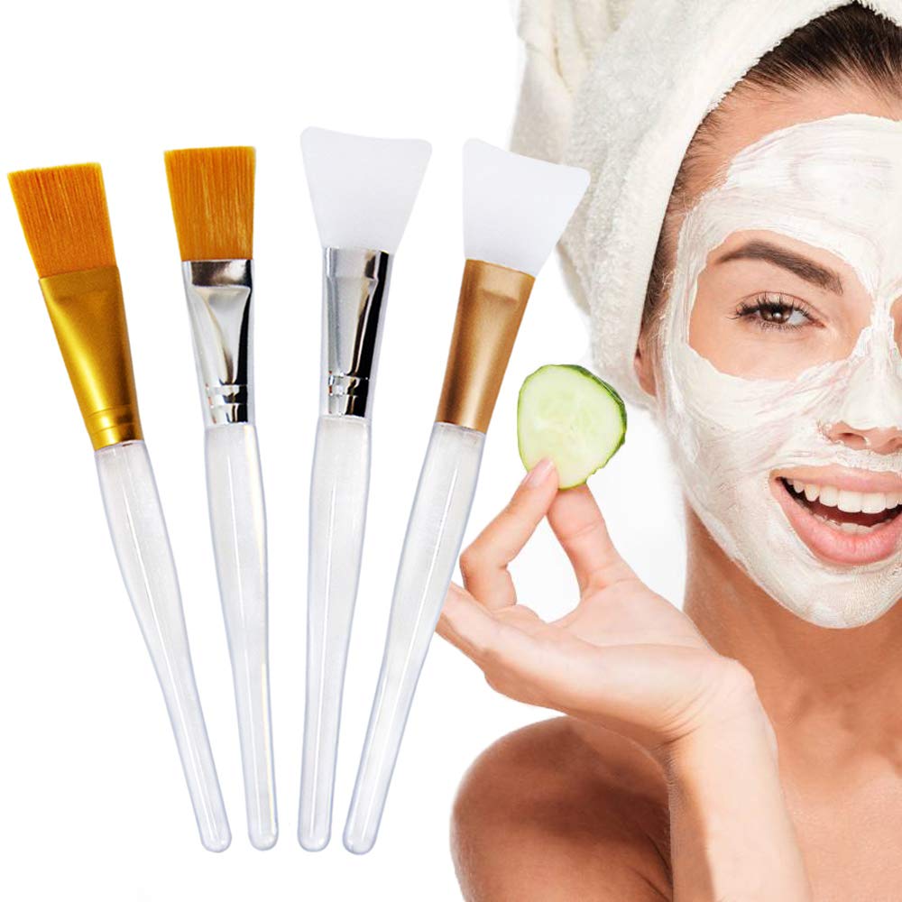 Amazon.com: 4Pcs Silicone Face Mask Brush Applicator, Kalolary Beauty ...