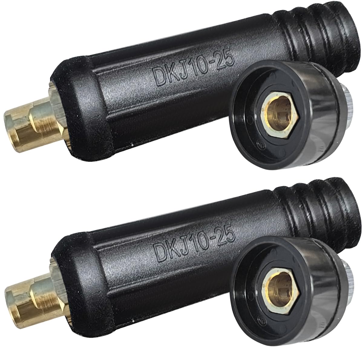 EATBALE TIG Welding Cable Panel Connector Socket DKJ10-25 & DKZ10-25 180Amp Quick Fitting Black Color 4pcs