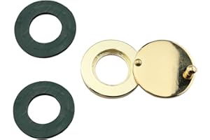 Peephole Cover ZCZQC RLC-16 Gold Peep Hole Covers for 14-16mm Peep Holes for Door, Home Security Peephole Protector