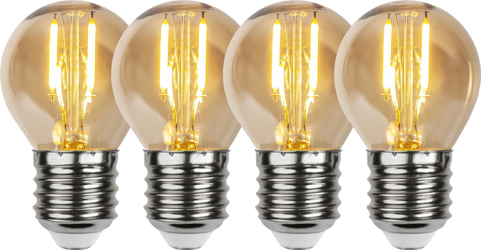 Star Illumination Glass Light Bulb 0.23 W Amber 7 x 4.5 cm