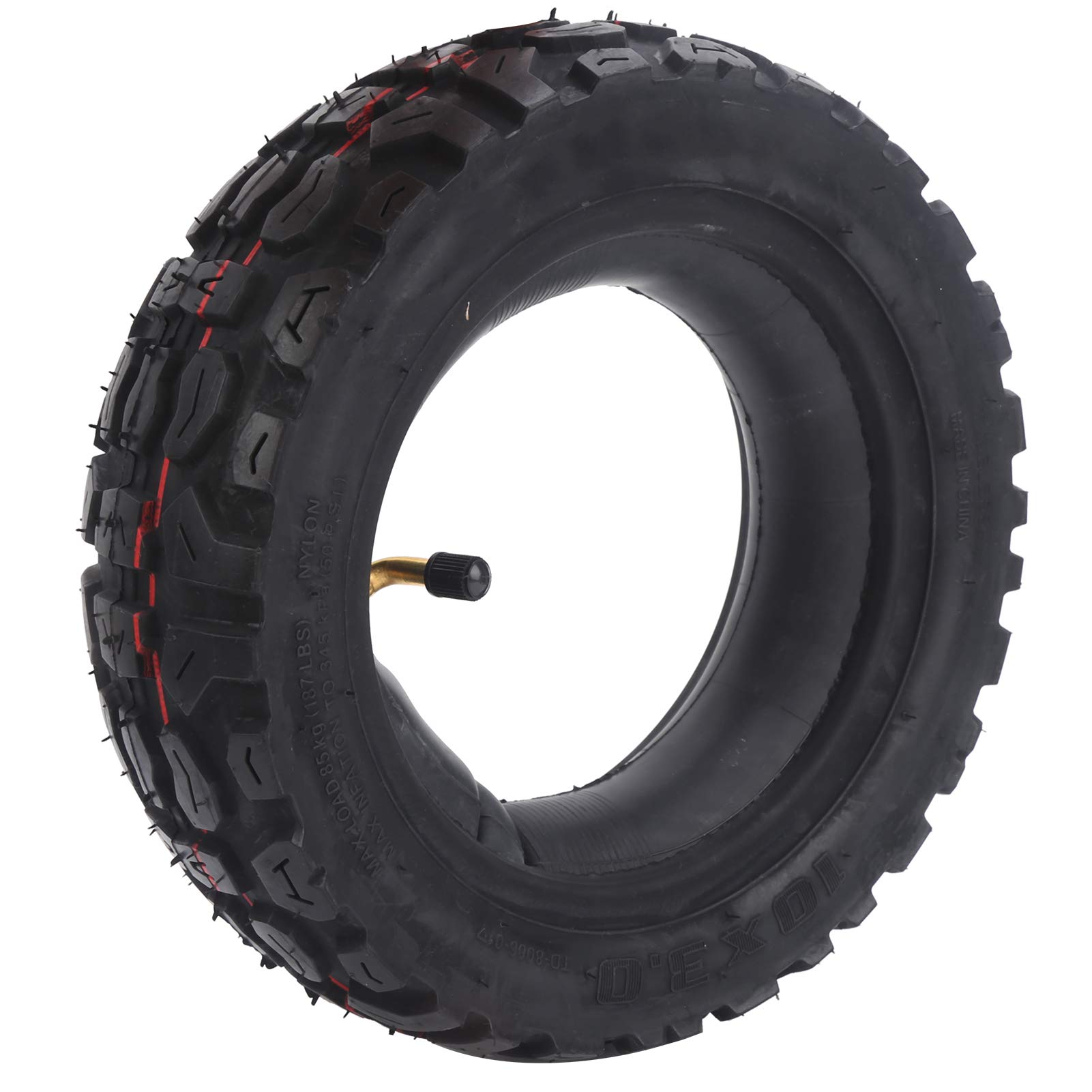 Naroote Electric Scooter Wheel, 10x3.0 Tyre with Inner Tube, Thickened Rubber Tire, Anti-Skid, for Electric Scooter